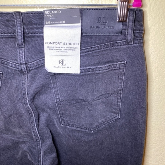 Lauren Ralph Lauren Women's Relaxed Tapered classic Ankle Jeans size 8 - Picture 6 of 10
